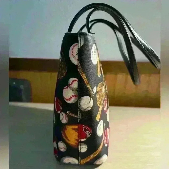 Baseball Themed Small Studded Tote - Picture 4 of 6